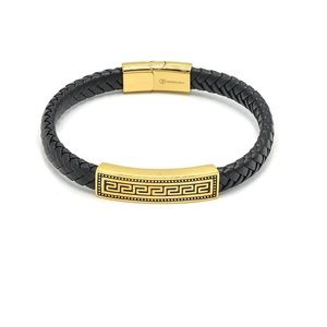 Leather stainless steel Bracelet